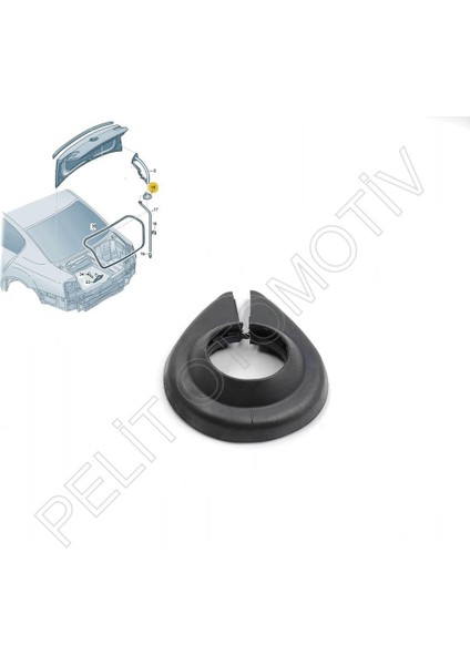 Passat B7 Bagaj Kapak Menteşe Alt Contası 3C5827359C