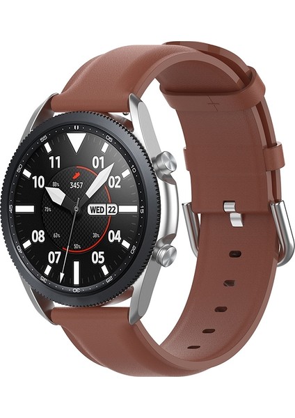 Galaxy Watch 3 45MM Kahverengi Için Kayış (Yurt Dışından)