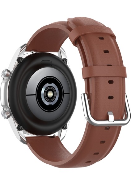 Galaxy Watch 3 45MM Kahverengi Için Kayış (Yurt Dışından)