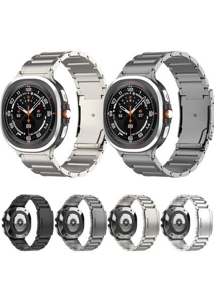 Samsung Galaxy Watch Ultra 47MM Siyah Için Titanyum Ste Kayış (Yurt Dışından)
