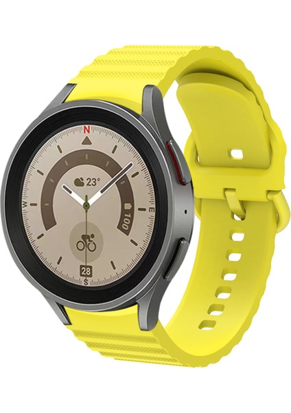 Samsung Galaxy Watch 5/5 Pro Sarı Için Silikon Watch Band (Yurt Dışından)