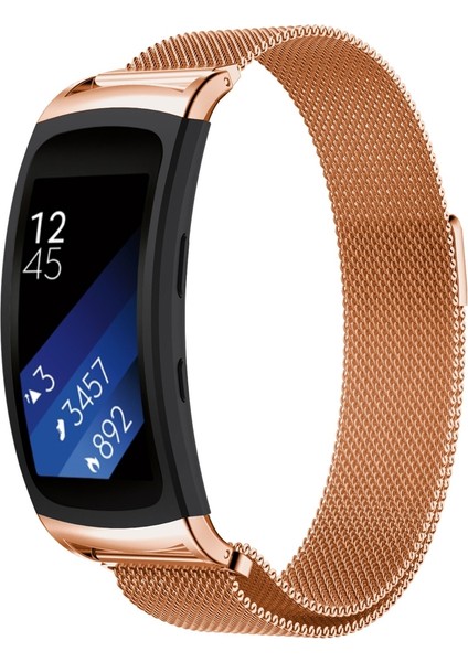 Galaxy Gear Fit 2 ve R360 Pembe Altın Için (Yurt Dışından)