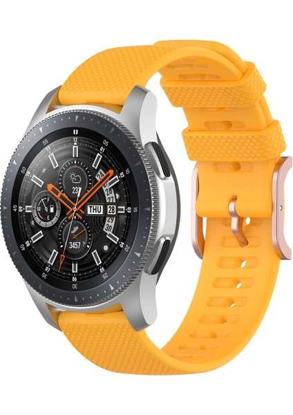 Samsung Galaxy Watch3 45MM / Galaxy Watch 46MM Sarı Için Kordonlu Saat (Yurt Dışından)