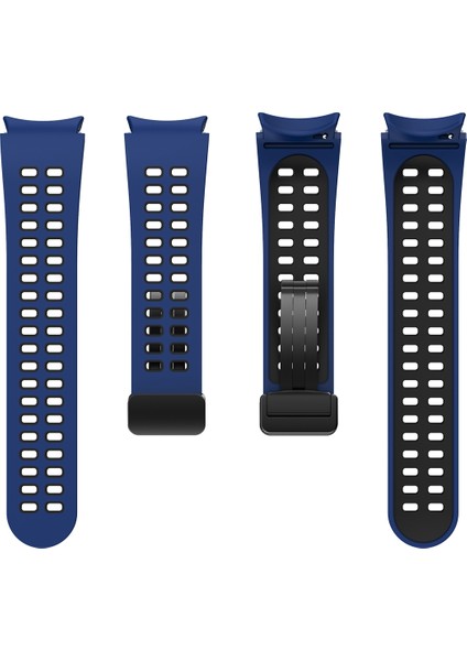 Samsung Galaxy Watch5 Pro Mavi Siyah Için Silikon Watch Band (Yurt Dışından)