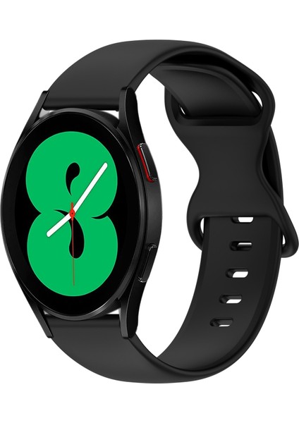 Samsung Galaxy Watch 4 44MM Siyah Için Silikon Watch Band (Yurt Dışından)