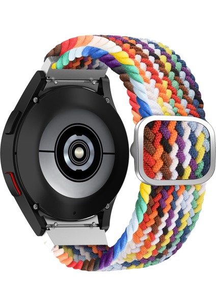 Samsung Galaxy Watch4 40MM / 44MM Gökkuşağı Için Dokuma Watch Band (Yurt Dışından)