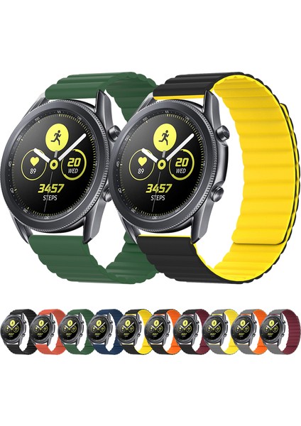 Silikon Kordonlu Saat 22MM Siyah+Turuncu (Yurt Dışından) fırsatları