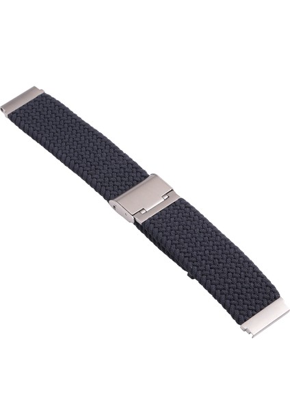 Galaxy Watch 4 20MM Koyu Mavi Için Naylon Örgülü Metal Tokalı Kayış (Yurt Dışından)
