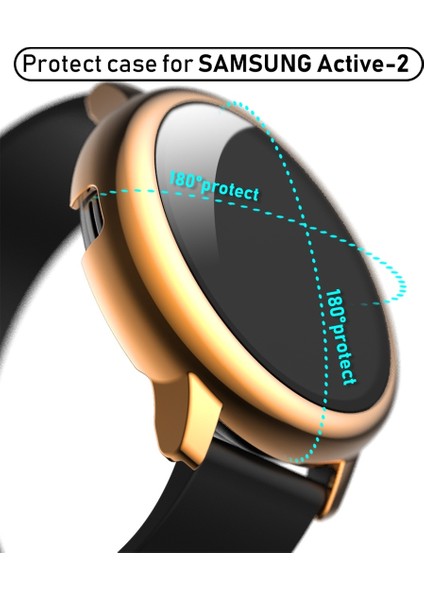 Samsung Galaxy Watch Active 2 40MM Pembe Altın Için Gl Filmli Kılıf (Yurt Dışından) fırsatları
