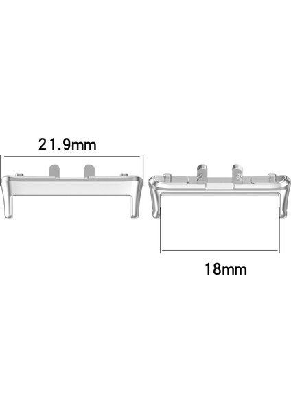 Samsung Galaxy Fit 3 Için 1 Çift Metal Kayış Konektörü Siyah (Yurt Dışından) fiyatları