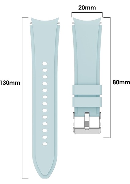 Samsung Galaxy Watch4 Için 44MM Silikon Askı Açık Mavi (Yurt Dışından) modelleri