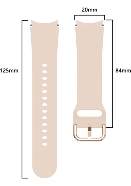 Samsung Galaxy Watch4 Classic Için Silikon Kayış 42MM Pembe (Yurt Dışından) fırsatları