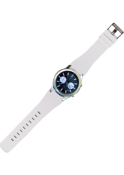 Samsung Gear S3 Clic Silikon Kordonlu Saat Beyaz (Yurt Dışından)