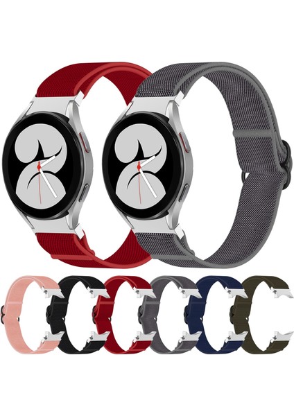 Samsung Galaxy Watch 4 44MM Gri Için Naylon Watch Band (Yurt Dışından)