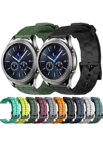 Samsung Gear S3 Clic Lacivert Için Futbol Desenli Watch Band (Yurt Dışından)