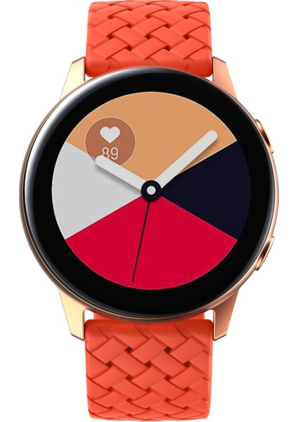 Samsung Galaxy Watch4 Classic Için Silikon Kayış 42/46MM Turuncu (Yurt Dışından)