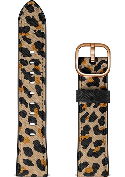 22MM Samsung Galaxy Watch Için 46MM / Huawei Watch 3/3 Pro Kordonlu Saat Sarı Leopar (Yurt Dışından) fiyatları