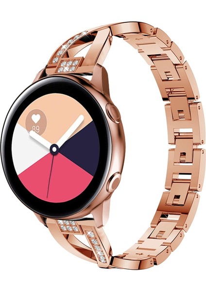 Galaxy Watch Active Için Paslanmaz Ste Kordonlu Saat 20MM Pembe Altın (Yurt Dışından) modelleri