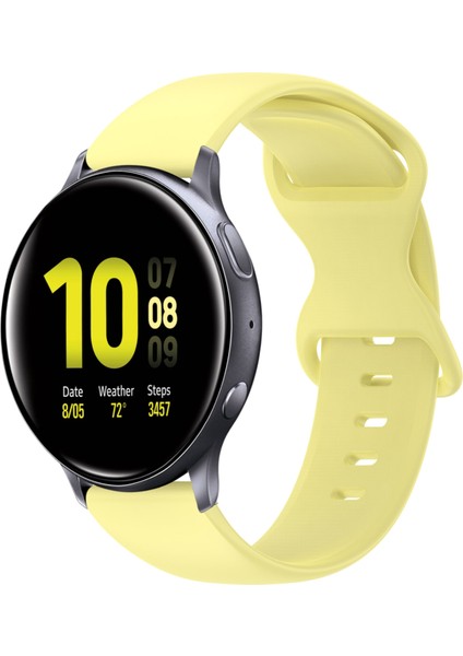 Samsung Galaxy Watch Active 2 Sarı Için Silikon Watch Band (Yurt Dışından)