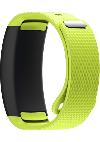 Samsung Gear Fit2 Pro Silikon Kordonlu Saat Için, Boyut: L Limon Yeşili (Yurt Dışından) fiyatları