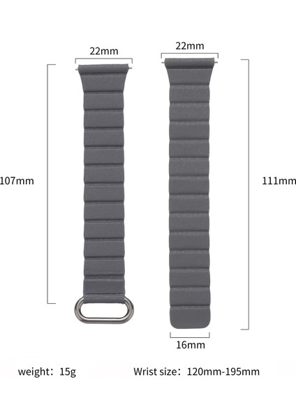 Samsung Galaxy Watch3 45MM Pembe Altın + Altın Pembe Için Manyetik Deri Saat Bandı (Yurt Dışından)