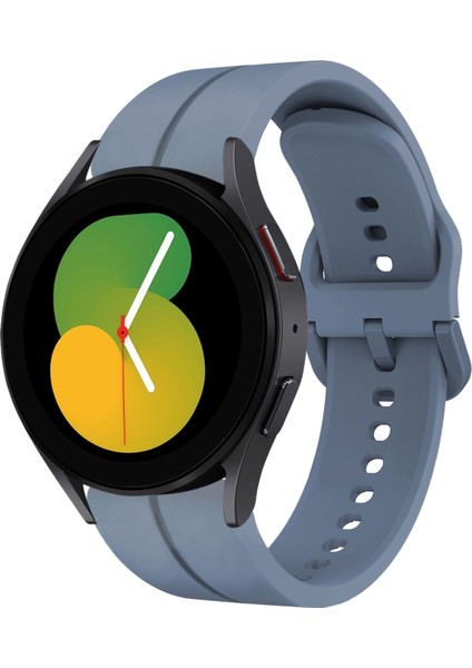 Samsung Galaxy Watch5 44MM Mavi Için Silikon Saat Bandı (Yurt Dışından)