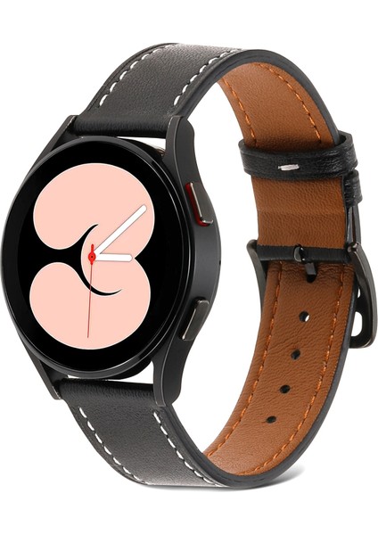 Samsung Galaxy Watch4 40MM / 44MM Siyah Için Düz Dokuma Watch Band (Yurt Dışından)
