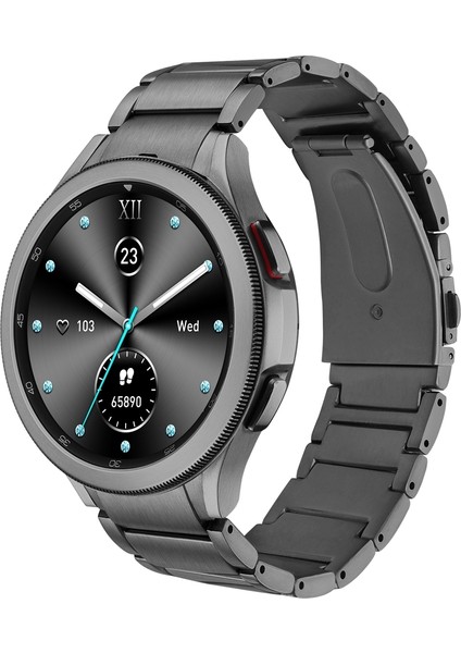 Samsung Galaxy Watch5 / Watch5 Pro / Watch4 / Watch4 Klasik Gri Için Zihinsel Kayış (Yurt Dışından)
