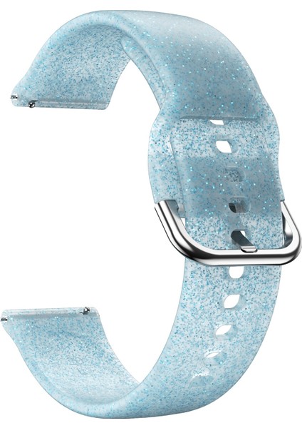 Samsung Galaxy Watch4 40/44MM Mavi Parıltılı Silikon Kayış (Yurt Dışından) fiyatları