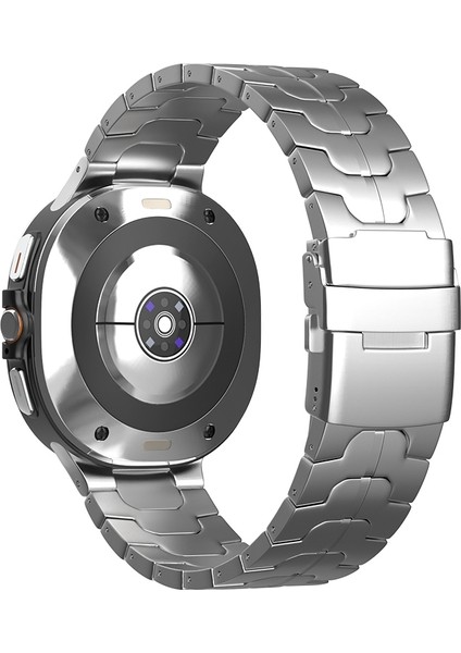 Samsung Galaxy Watch Ultra 47MM Gümüş Için Saf Titanyum Kayış (Yurt Dışından)