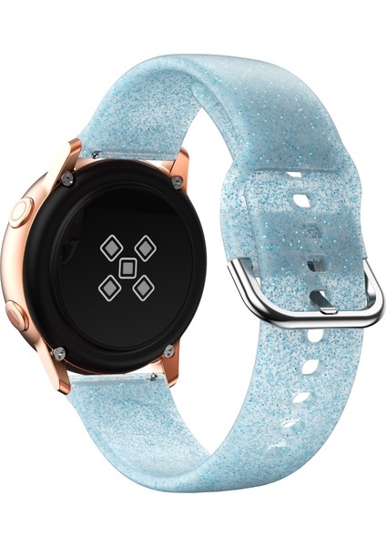 Samsung Galaxy Watch4 40/44MM Mavi Parıltılı Silikon Kayış (Yurt Dışından) modelleri