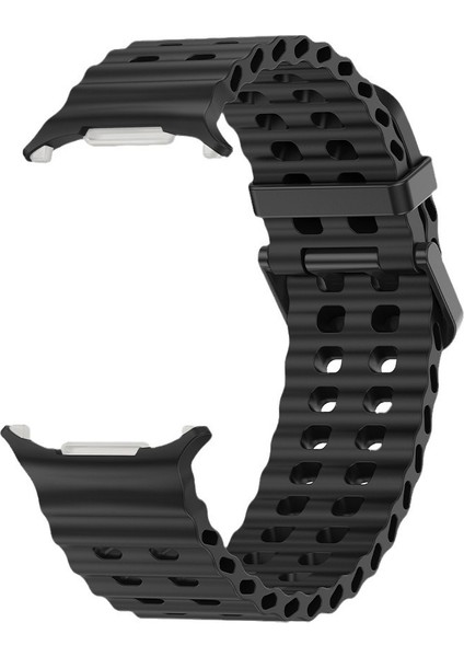Samsung Galaxy Watch Ultra 47MM Siyah Için Okyanus Silikon Kayış (Yurt Dışından)