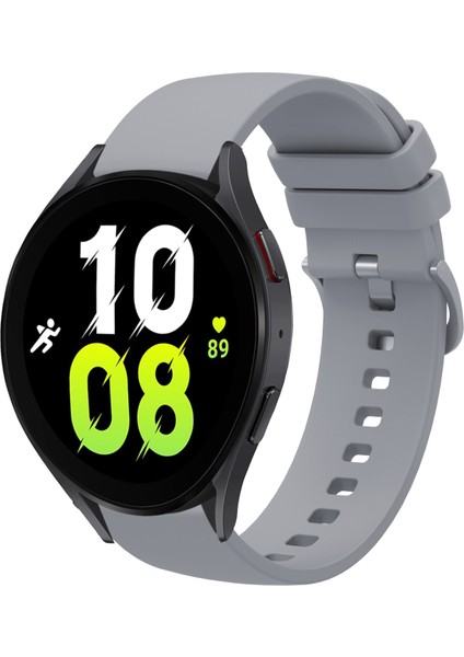 Samsung Galaxy Watch5 44MM Gri Için Silikon Watch Band (Yurt Dışından)