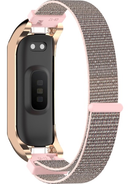 Samsung Galaxy Fit 2 Naylon Döngü Watch Band Pembe + Gül Altın Çerçeve Için (Yurt Dışından) fiyatları