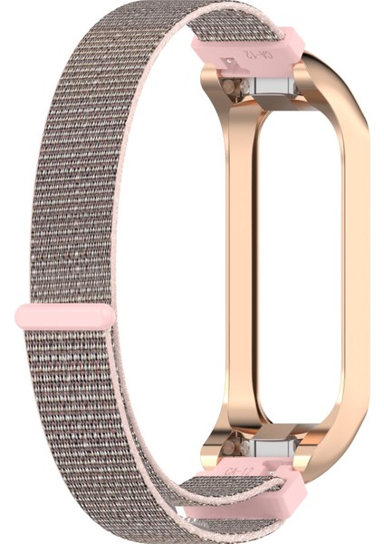 Samsung Galaxy Fit 2 Naylon Döngü Watch Band Pembe + Gül Altın Çerçeve Için (Yurt Dışından) modelleri