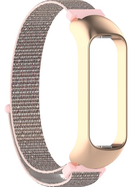 Samsung Galaxy Fit 2 Naylon Döngü Watch Band Pembe + Gül Altın Çerçeve Için (Yurt Dışından) fırsatları