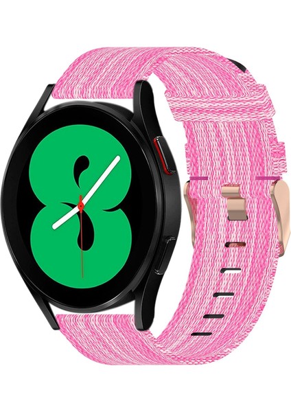 Samsung Galaxy Watch 4 44MM Pembe Için Naylon Dokuma Watch Band (Yurt Dışından)