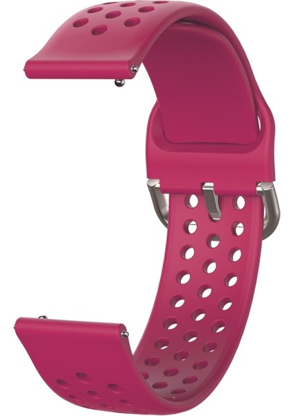 20MM Huami Amazfit Gts/samsung Galaxy Izle Aktif 2/huawei Izle Gt2 42MM Iç Toka Nefes Alabilen Saat Kayışı Şarap Kırmızı (Yurt Dışından) fiyatları