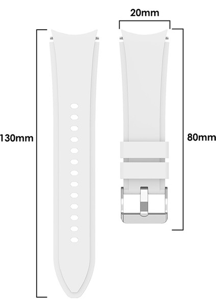 Samsung Galaxy Watch4 Classic Için Silikon Kayış 46MM Beyaz (Yurt Dışından) modelleri