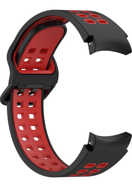 Samsung Galaxy Watch 6 Classic Için Silikon Kayış 47MM Siyah + Kırmızı (Yurt Dışından) fiyatları
