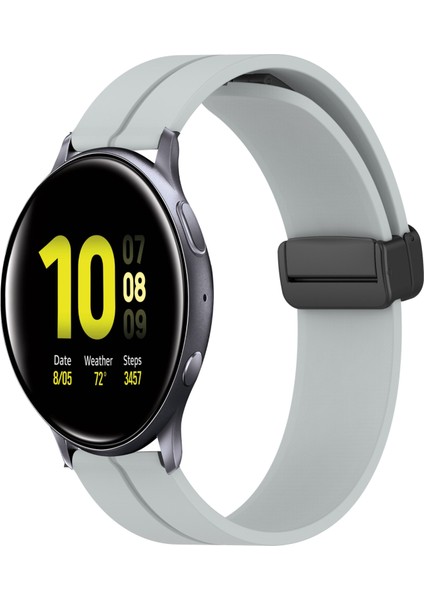Samsung Galaxy Watch Active2 44MM Gri Için Silikon Watch Band (Yurt Dışından)