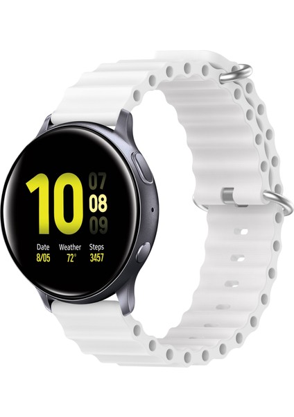 Samsung Galaxy Watch Active 2 44MM Beyaz Için Silikon Watch Band (Yurt Dışından)