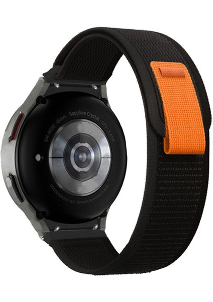 Samsung Galaxy Watch 5 Pro Için Naylon Watch Band Siyah (Yurt Dışından)