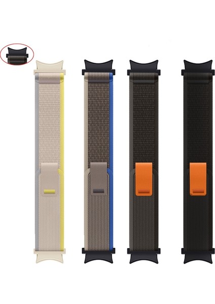 Samsung Galaxy Watch 5 Pro Için Naylon Watch Band Siyah (Yurt Dışından)