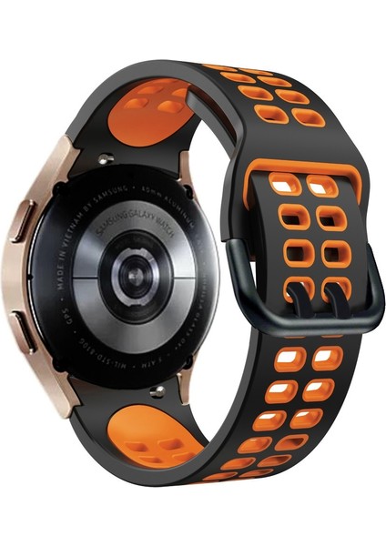 Samsung Galaxy Watch 4 44MM Siyah+Turuncu Için Silikon Watch Band (Yurt Dışından) fiyatları