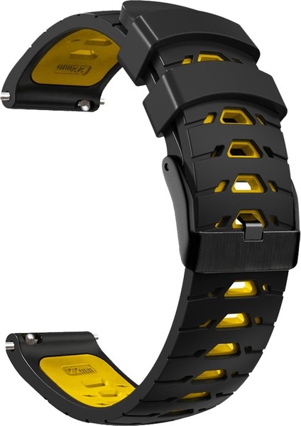 Samsung Galaxy Watch 4 / Watch4 Clic Siyah Sarı Için Silikon Kayış (Yurt Dışından) modelleri