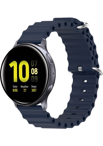 Samsung Galaxy Watch Active 2 44MM Koyu Mavi Için Silikon Watch Band (Yurt Dışından)
