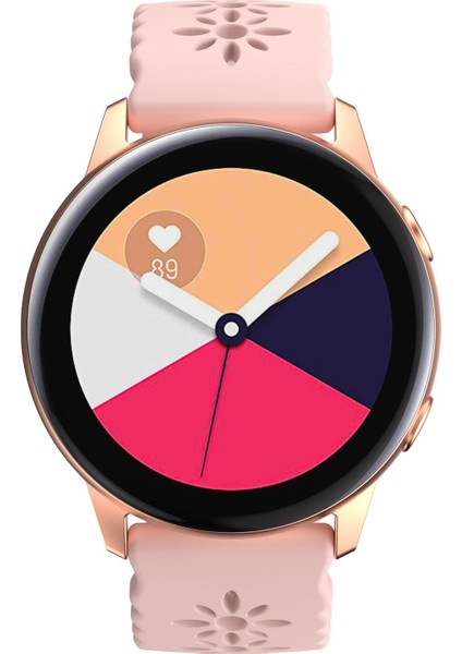 Samsung Galaxy Watch4 20MM Pembe Için Silikon Saat Bandı (Yurt Dışından) fırsatları