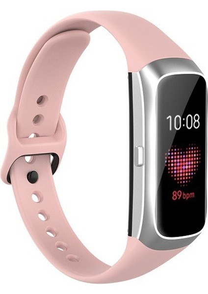 Samsung Galaxy Fit SM-R370 Silikon Kordonlu Saat Pembe (Yurt Dışından)