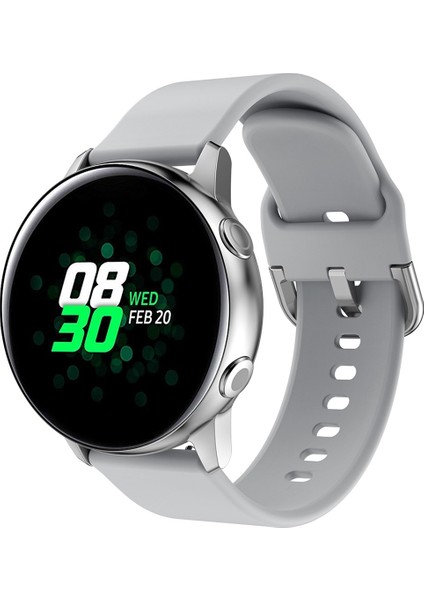 Galaxy Watch Active Gri Için Ektropik Kaplama Tokalı Bilek Kayışı (Yurt Dışından)